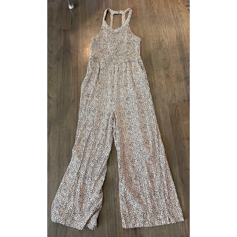 Jessica Simpson animal print jumpsuit